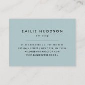 熱帯性海馬、魚屋、ペットショップ、水族館 名刺 (裏面)