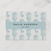 熱帯性海馬、魚屋、ペットショップ、水族館 名刺 (正面)