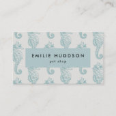 熱帯性海馬、魚屋、ペットショップ、水族館 名刺 (正面)