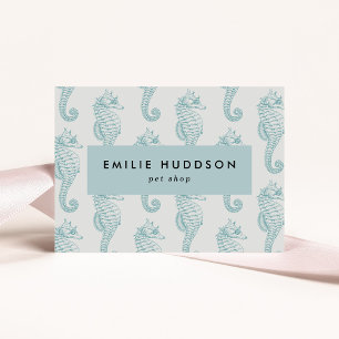 熱帯性海馬、魚屋、ペットショップ、水族館 名刺