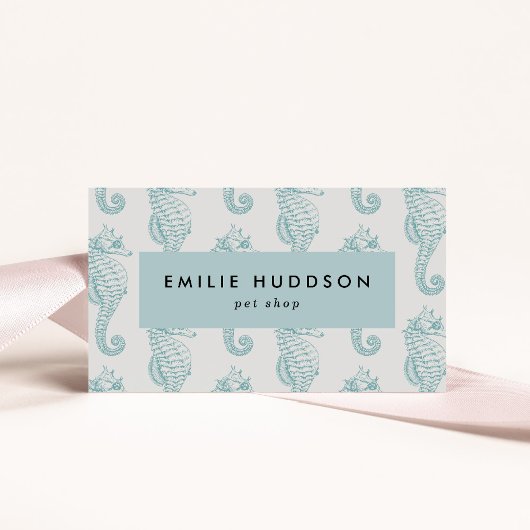 熱帯性海馬、魚屋、ペットショップ、水族館 名刺