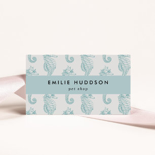 熱帯性海馬、魚屋、ペットショップ、水族館 名刺