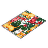 熱帯性猫柄ノート ノートブック (左側)