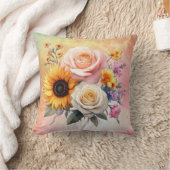 熱帯性緑葉草 クッション (ブランケット)