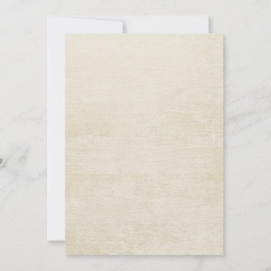 熱帯性花とヒトデのカップルのシャワー 招待状 (裏面)