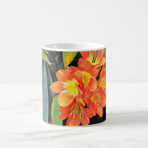 熱帯性花マグカップ コーヒーマグカップ