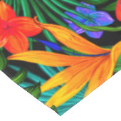 熱帯性花モンステラ葉ハワイアンカラフル テーブルクロス (アングル)