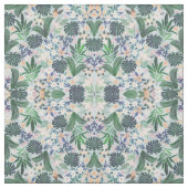 熱帯性茎葉花パターン ファブリック (見本)