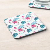 熱帯性葉三角パターン コースター (左側)