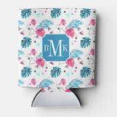 熱帯性葉三角パターン 缶クーラー (正面)