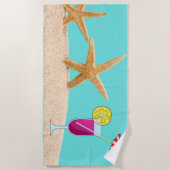 熱帯性飲料ヒトデビーチタオル ビーチタオル (正面)