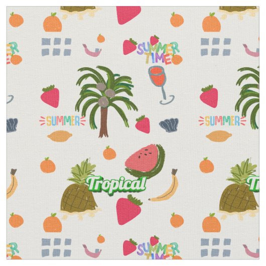 熱帯性 ファブリック (クローズアップ)