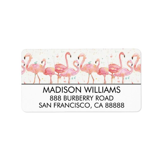 熱帯性 | Flamingosの収集 ラベル (正面)