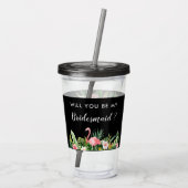 熱帯意志私の新婦付添人の提案です アクリルタンブラー (裏面)