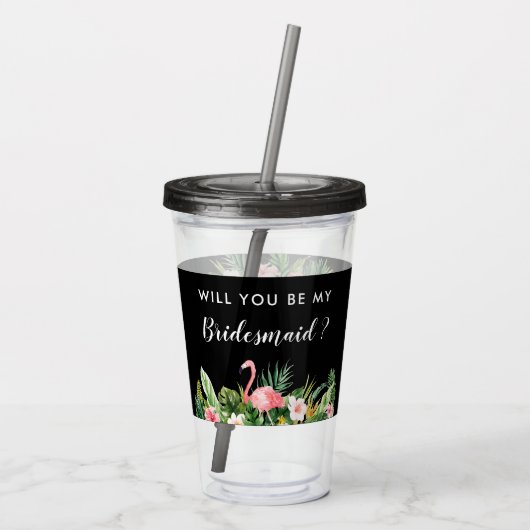 熱帯意志私の新婦付添人の提案です アクリルタンブラー (裏面)