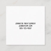 熱帯感動的ビーチ引用文 スクエア名刺 (裏面)