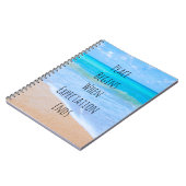 熱帯感動的ビーチ引用文 ノートブック (左側)