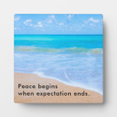 熱帯感動的ビーチ引用文 フォトプラーク (正面)