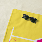 熱帯感情のカラフルのカクテル ビーチタオル (インサイチュ)