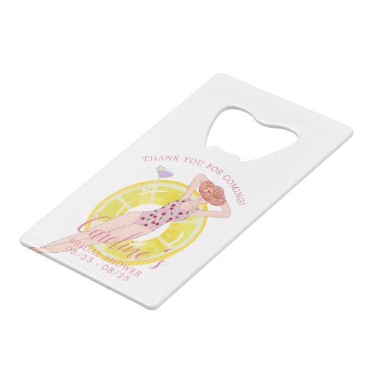 熱帯感謝していビーチブライダルシャワーバチェロレッテ クレジットカード栓抜き (正面アングル)