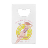 熱帯感謝していビーチブライダルシャワーバチェロレッテ クレジットカード栓抜き (裏面)