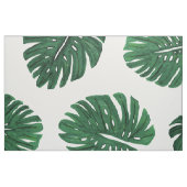 熱帯手塗りのスイスチーズの植物の葉 ファブリック (ファットクウォーター)