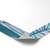 熱帯抽象芸術アートパーソナライズされたポスター看板 ポスター (角)