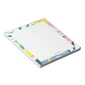 熱帯抽象芸術アートパーソナライズされた文房具 ノートパッド (アングル)