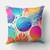 熱帯抽象芸術楽園 クッション (裏面)