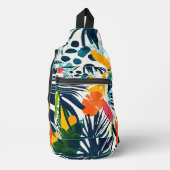 熱帯抽象芸術模様 スリングバッグ (正面)