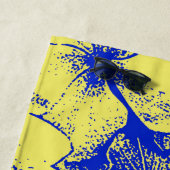 熱帯抽象芸術花 ビーチタオル (インサイチュ)