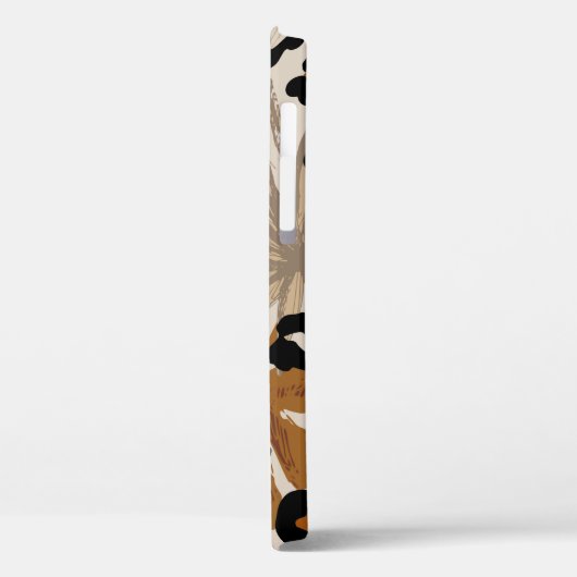 熱帯抽象芸術葉とヒョウのカグランジモフ Case-Mate iPhoneケース (裏面 / 左)