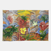 熱帯抽象芸術 キッチンタオル (横)