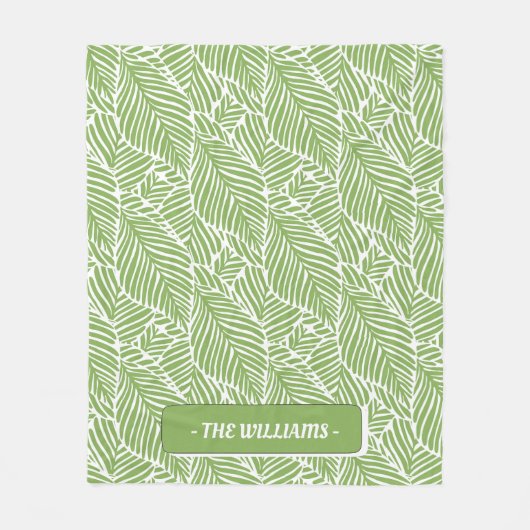 熱帯抽象芸術 フリースブランケット (正面)