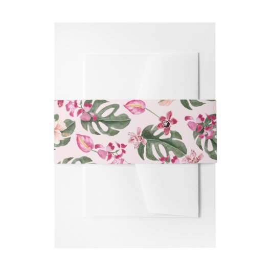 熱帯招待状用帯 招待状ベリーバンド (正面例)