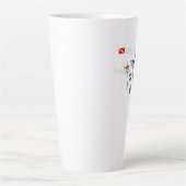 熱帯招待状 カフェラテマグ (正面)