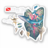 熱帯招待状 シール (正面)