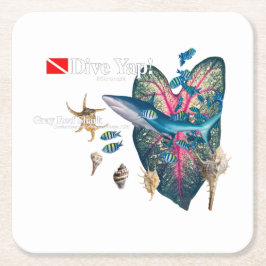 熱帯招待状 スクエアペーパーコースター