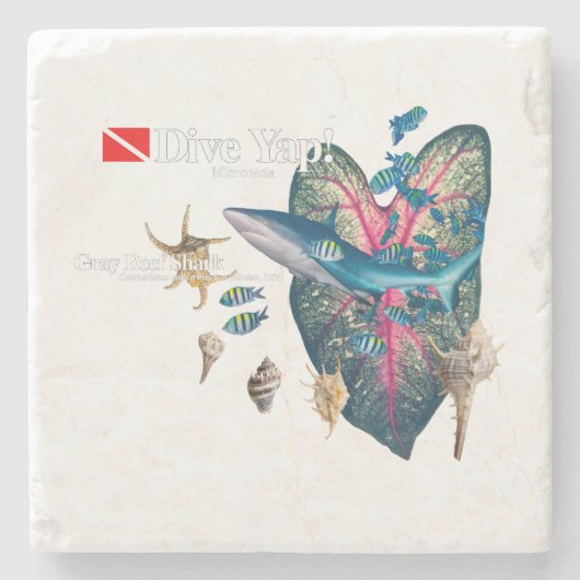 熱帯招待状 ストーンコースター (正面)