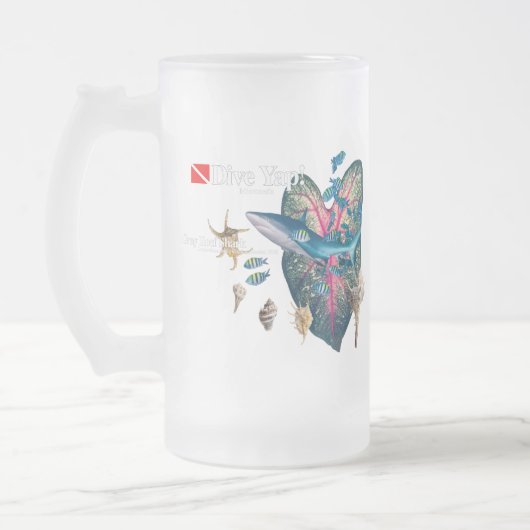 熱帯招待状 フロストグラスビールジョッキ (左)