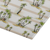 熱帯掘っ建て小屋およびやし カッティングボード (角)