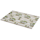 熱帯掘っ建て小屋およびやし カッティングボード (角)