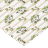 熱帯掘っ建て小屋およびやし テーブルクロス (アングル)