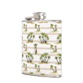 熱帯掘っ建て小屋およびやし フラスク (左)