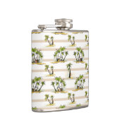 熱帯掘っ建て小屋およびやし フラスク (右)