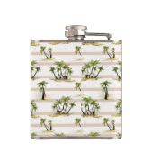 熱帯掘っ建て小屋およびやし フラスク (裏面)