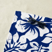 熱帯擦り切れた白ハイビスカス ビーチタオル (インサイチュ)