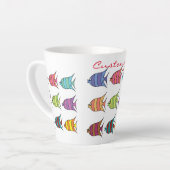 熱帯数々の魚サンダーコーブ カフェラテマグ (左アングル)
