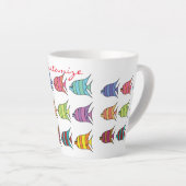 熱帯数々の魚サンダーコーブ カフェラテマグ (右アングル)