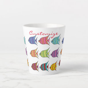 熱帯数々の魚サンダーコーブ カフェラテマグ